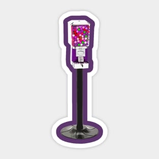 Gumball Machine Sour Violet Sticker